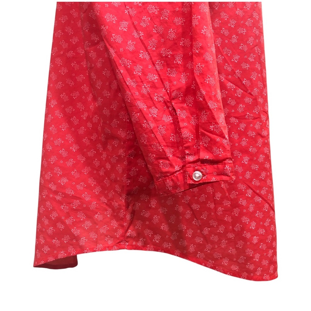 Red Patterned Blouse - Picture 4 of 9